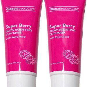 Global Beauty Care Super Berry Glow-Boosting Clay Mask 2.5 Fl (Set of 2)